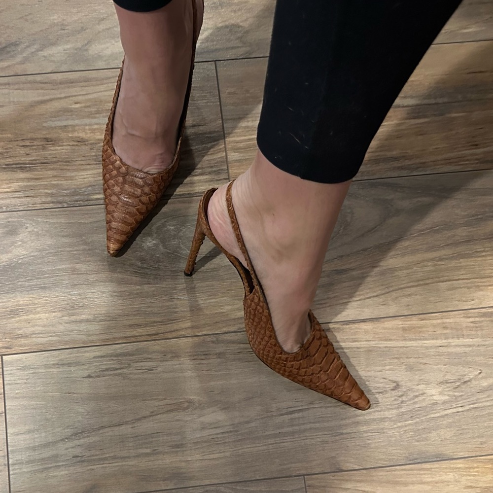 Vintage Dolce and Gabbana Leather Slingbacks